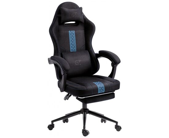Кресло игровое GT Racer X-2331 Black/Blue (X-2331 Fabric Black/Blue), изображение 2