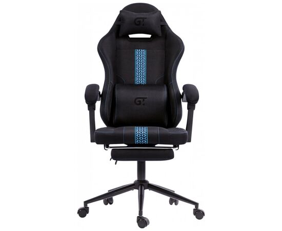 Кресло игровое GT Racer X-2331 Black/Blue (X-2331 Fabric Black/Blue), изображение 3