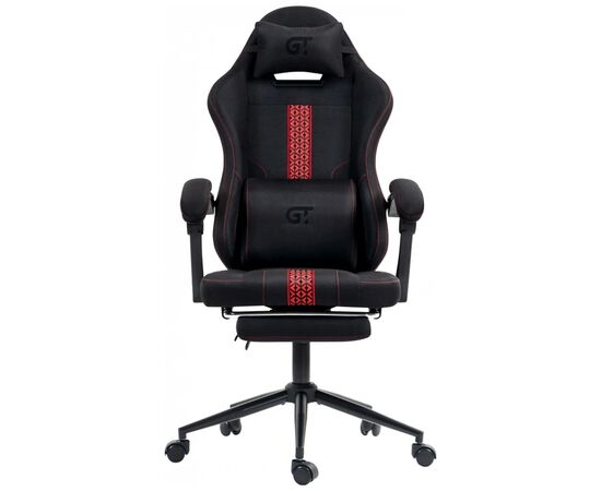 Кресло игровое GT Racer X-2331 Black/Red (X-2331 Fabric Black/Red), изображение 2