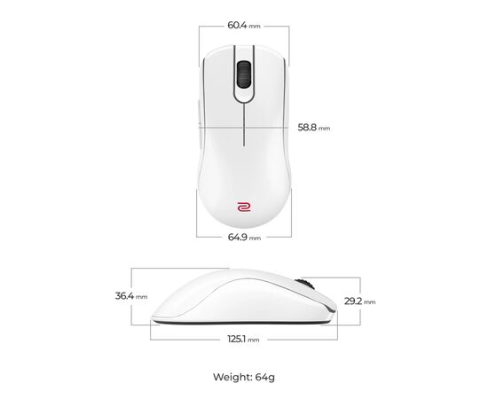 Мишка Zowie FK2DW Wireless White (9H.N4MBE.A3E), зображення 7
