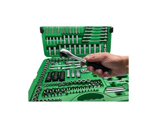 Набор инструментов Toptul 1/4", 3/8", 1/2" 163шт. (GCAI163R), изображение 2