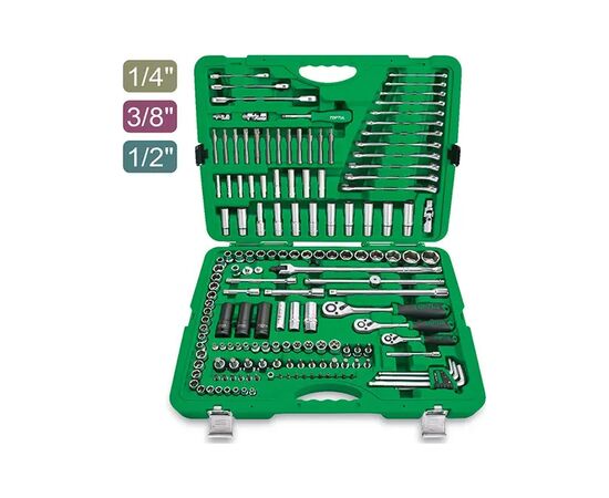 Набор инструментов Toptul 1/4", 3/8", 1/2" 163шт. (GCAI163R)