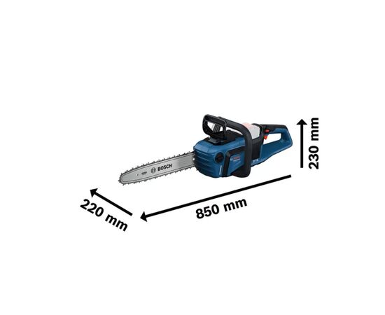 Набор инструментов Toptul Professional GKE 18V-40 18В шина 40см 3.7кг без АКБ та ЗП (0.600.8D3.000), изображение 3