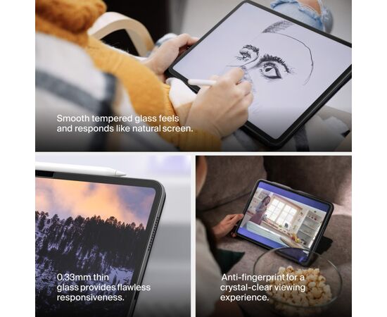 Стекло защитное Belkin TemperedGlass iPad Pro 13 (2024 M4) (OVI006HQ), изображение 2