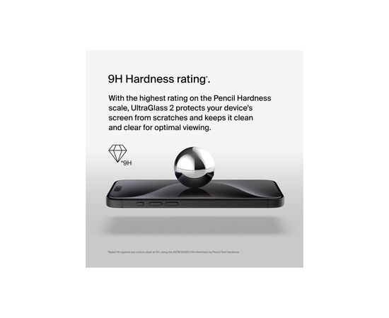 Стекло защитное Belkin UltraGlass2 AM iPhone 15 Pro Max (OVA134ZZ), изображение 7
