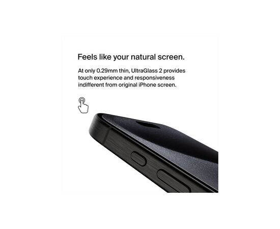 Стекло защитное Belkin UltraGlass2 AM iPhone 15 Pro Max (OVA134ZZ), изображение 9