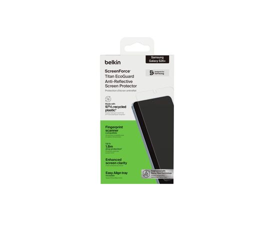 Стекло защитное Belkin Titan EcoGuard Samsung Galaxy S26+ (OVB079HQ), изображение 8