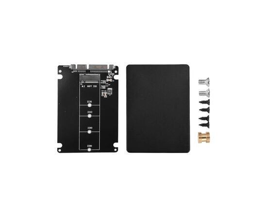 Конвертор Dynamode 2.5'' SATA to M.2 (NGFF) SSD 22*30mm, 22*42mm, 22*60mm, 22*80mm (S103-1N-P), изображение 8