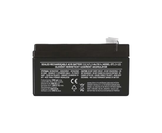 Батарея до ДБЖ EMOS 12V 1.3Ah (B9652), зображення 7