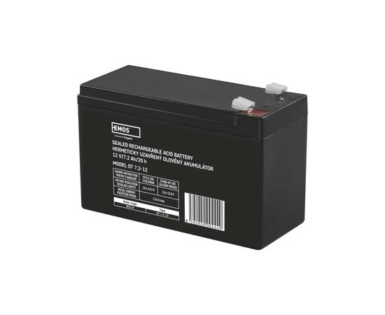 Батарея к ИБП EMOS B9674 AGM 12V 7,2Ah fast 6,3mm (B9674)
