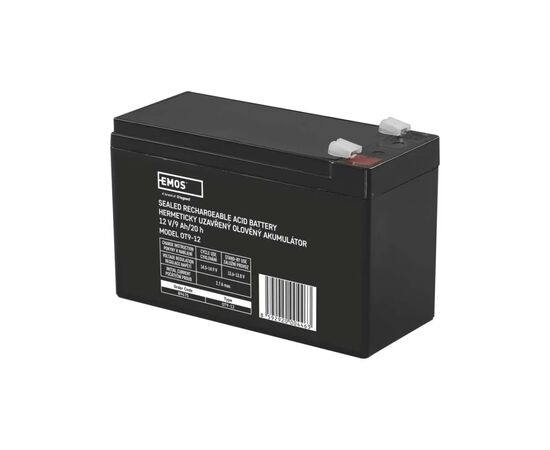 Батарея к ИБП EMOS B9675 AGM 12V 9Ah fast 6,3mm (B9675)