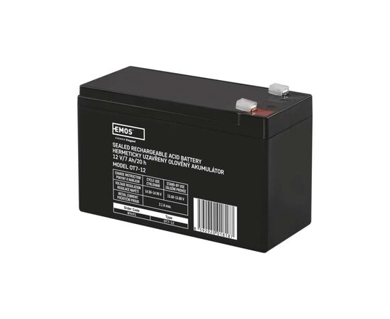 Батарея к ИБП EMOS B9691 AGM 12V 7Ah fast 4,7mm (B9691)