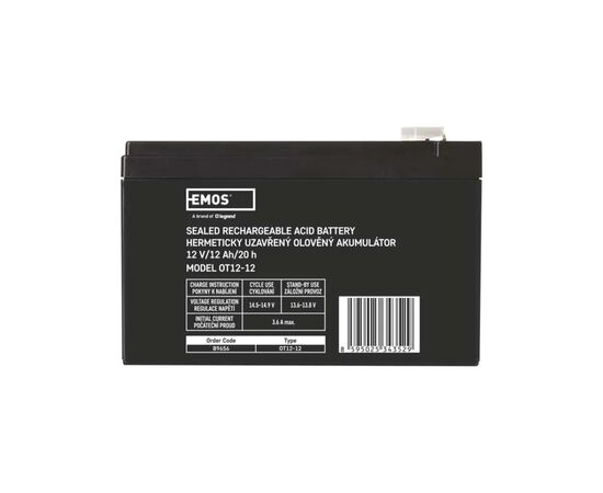 Батарея до ДБЖ EMOS 12V 12Ah (B9656), зображення 2