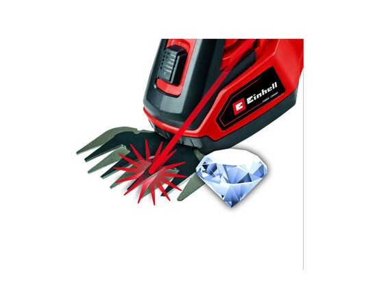 Кусторез Einhell GE-CG 18/100 Li Kit, 18V, PXC, 1x2.5Ah, 10cm, шаг 8mm, ЗП (3410313K), изображение 6