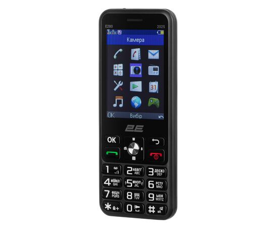 Мобильный телефон 2E E280 2025 Black + Батарея (794300868957), изображение 2