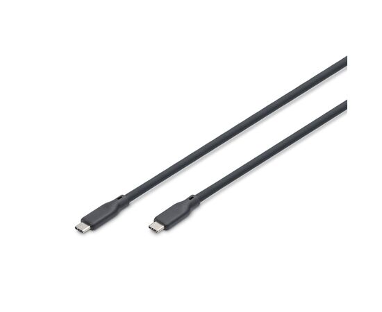 Дата кабель USB-C to USB-C 0.5m USB4 2.0 80G 240W 16K silicone black Digitus (AK-300350-005-S)