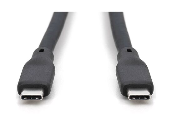 Дата кабель USB-C to USB-C 1.0m USB4 2.0 80G 240W 16K silicone black Digitus (AK-300350-010-S), изображение 2