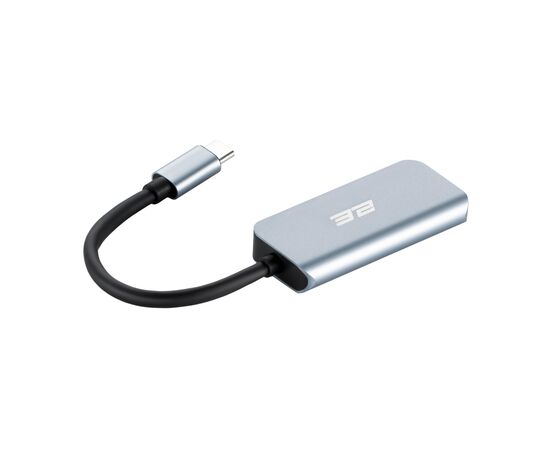Концентратор 2E USB-C 4-in-1 1xUSB 3.0 + 1xUSB-C PD + HDMI 0.14m gray (2E-W2680), изображение 2