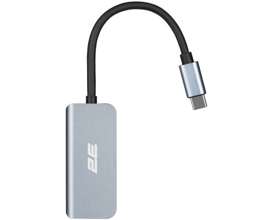 Концентратор 2E USB-C 4-in-1 1xUSB 3.0 + 1xUSB-C PD + HDMI 0.14m gray (2E-W2680), изображение 4
