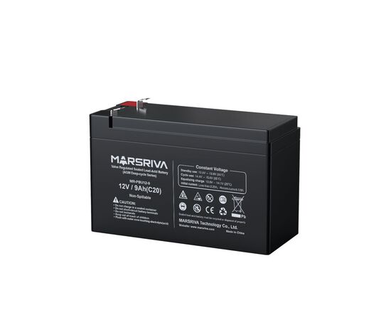 Батарея до ДБЖ Marsriva 12V 9Ah (MR-PBU12-9), зображення 2