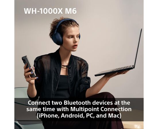 Наушники Sony WH-1000XM6 Sand Pink (WH1000XM6P.E), изображение 9