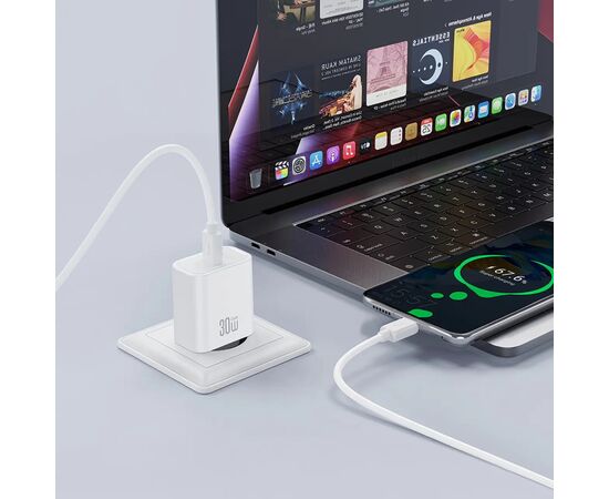 Зарядное устройство XO USB-C PD30W white (CE41.white), изображение 5