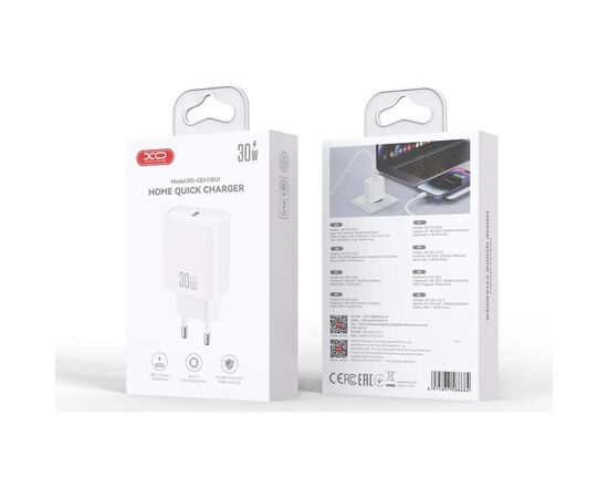 Зарядное устройство XO USB-C PD30W white (CE41.white), изображение 6