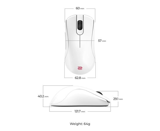 Мишка Zowie ZA13DW Wireless White (9H.N4RBE.A3E), зображення 7
