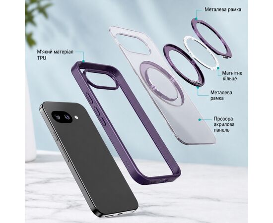 Чохол до мобільного телефона BeCover Aura Fold Google Pixel 9a Purple (715667), зображення 8