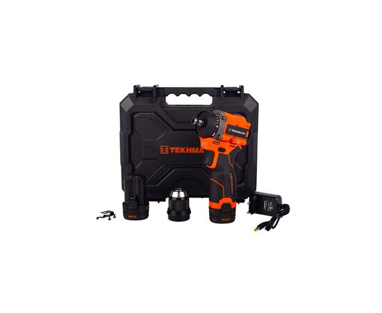 Шуруповерт Tekhmann TCD-12/2 DFR Li BL Li-Ion 12V, 2x2Ah, кейс (854938), изображение 7