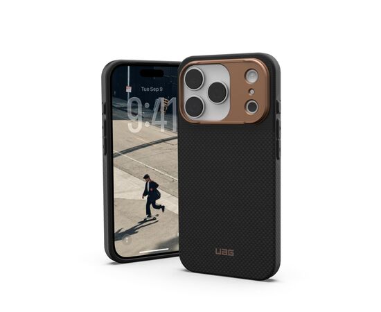 Чехол для мобильного телефона UAG iPhone 17 Pro Fibr Armr Magsafe Kevlar Graphite/Bronze (114555113985), изображение 10