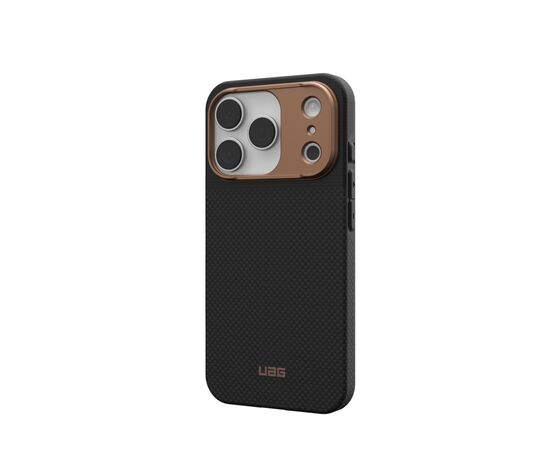 Чехол для мобильного телефона UAG iPhone 17 Pro Fibr Armr Magsafe Kevlar Graphite/Bronze (114555113985), изображение 3