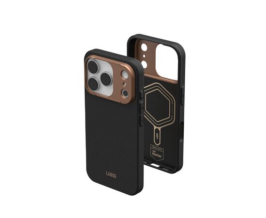 Чехол для мобильного телефона UAG iPhone 17 Pro Fibr Armr Magsafe Kevlar Graphite/Bronze (114555113985), изображение 8