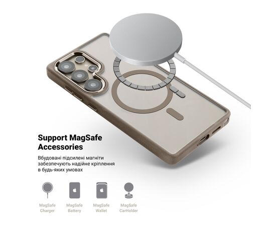 Чехол для мобильного телефона Armorstandart Unit MagCase Samsung S26 Ultra 5G Titanium Grey (ARM88840), изображение 4