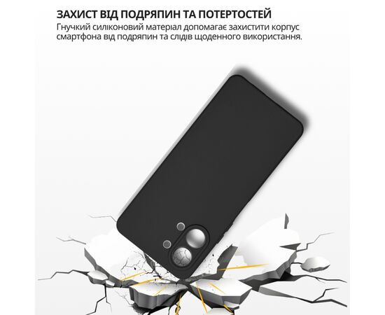 Чохол до мобільного телефона BeCover Silicone Tecno Spark Go 3 (KN3) Black (715691), зображення 5