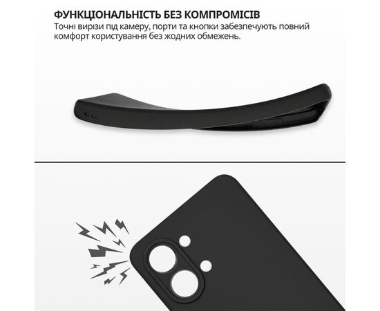 Чохол до мобільного телефона BeCover Silicone Tecno Spark Go 3 (KN3) Black (715691), зображення 6