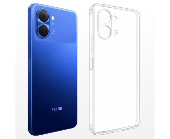 Чохол до мобільного телефона BeCover Silicone Tecno Spark Go 3 (KN3) Transparent (715692), зображення 3
