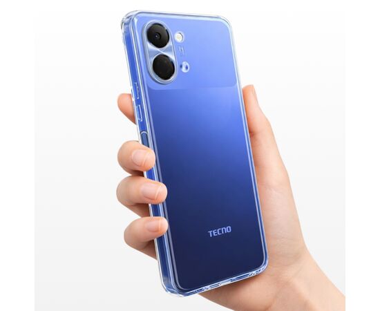 Чохол до мобільного телефона BeCover Silicone Tecno Spark Go 3 (KN3) Transparent (715692), зображення 7