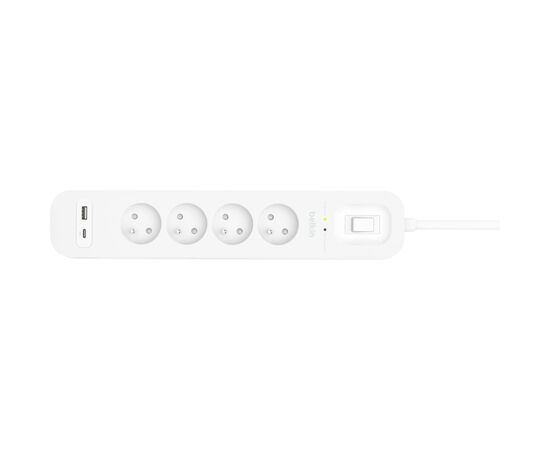 Сетевой фильтр питания Belkin 4хТипE, 16А, USB-A/USB-C 18Вт, 2м (SRB001CA2M), изображение 3
