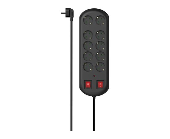 Сетевой фильтр питания Hama 10хТипF, 16А, 2м (00223164)