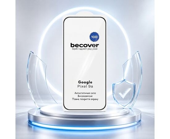 Стекло защитное BeCover 10D Google Pixel 9a Black (715715), изображение 5
