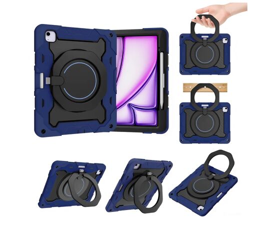 Чехол для планшета BeCover Armor Stand Apple iPad Air 13" M2/M3 (2024/2025) Blue (711927), изображение 2