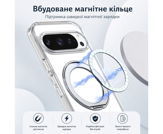Чохол до мобільного телефона BeCover Aura Fold Google Pixel 9 Pro XL / 10 Pro XL Transparent (715672), зображення 6