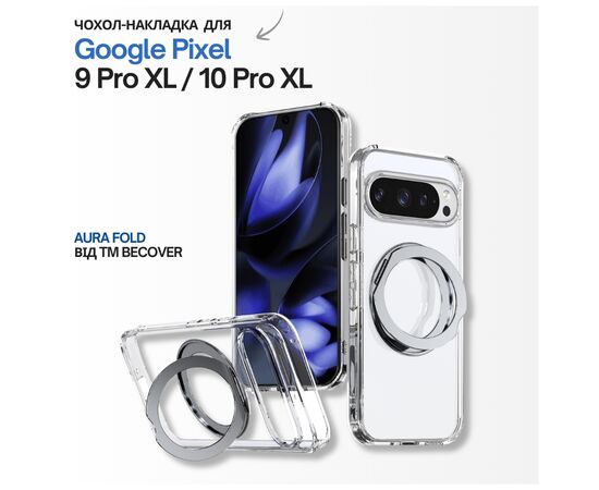 Чохол до мобільного телефона BeCover Aura Fold Google Pixel 9 Pro XL / 10 Pro XL Transparent (715672)