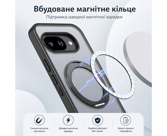 Чохол до мобільного телефона BeCover Aura Fold Google Pixel 9a Black (715665), зображення 7