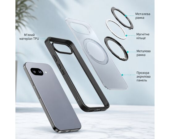 Чохол до мобільного телефона BeCover Aura Fold Google Pixel 9a Black (715665), зображення 9