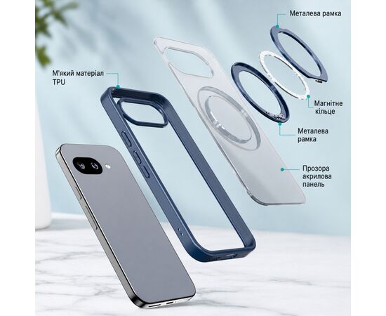 Чохол до мобільного телефона BeCover Aura Fold Google Pixel 9a Blue (715666), зображення 7