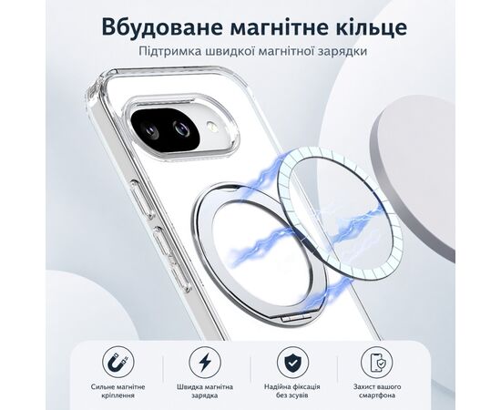 Чохол до мобільного телефона BeCover Aura Fold Google Pixel 9a Transparent (715668), зображення 6