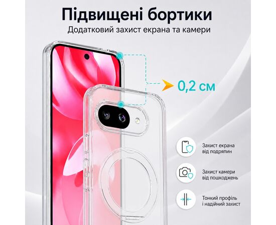 Чохол до мобільного телефона BeCover Aura Fold Google Pixel 9a Transparent (715668), зображення 7