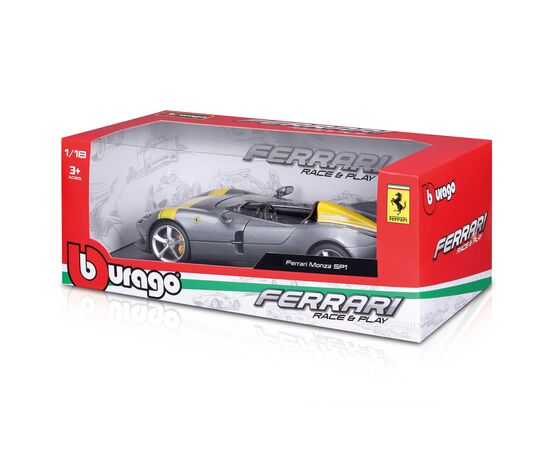 Масштабная модель автомобиля Bburago Автомодель серии R&P – Ferrari Monza SP1, 1:18 (18-16013), изображение 8